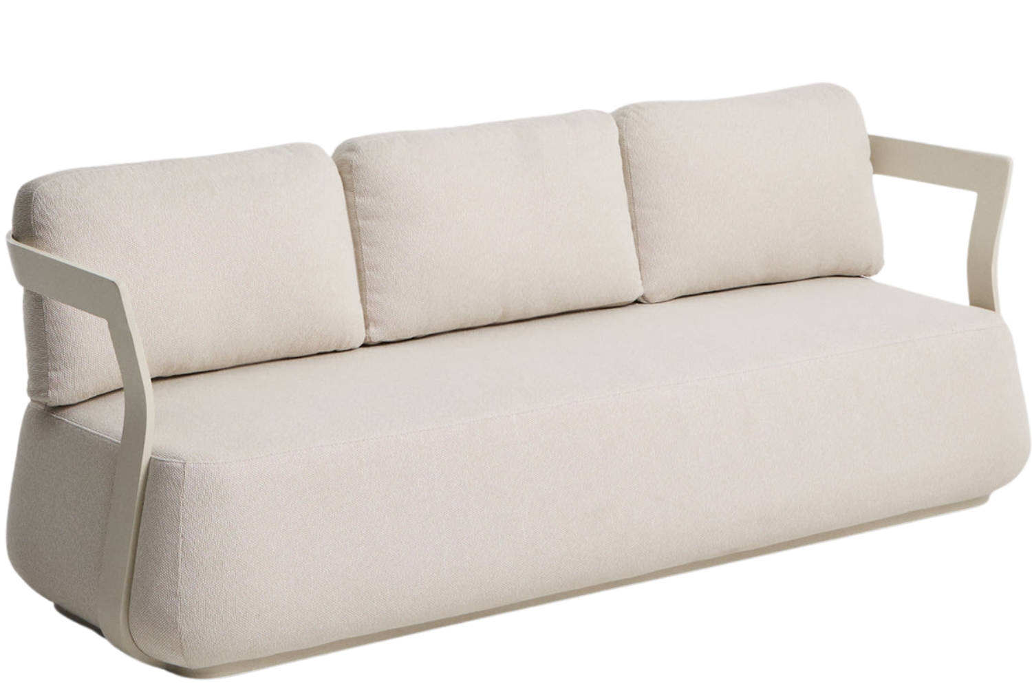 Kave Home Krémová zahradní pohovka Tamaris 217 cm Kave Home