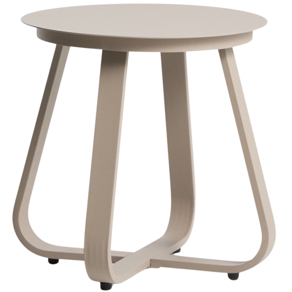 Kave Home Béžový zahradní stolek Tamaris Ø 48 cm Kave Home