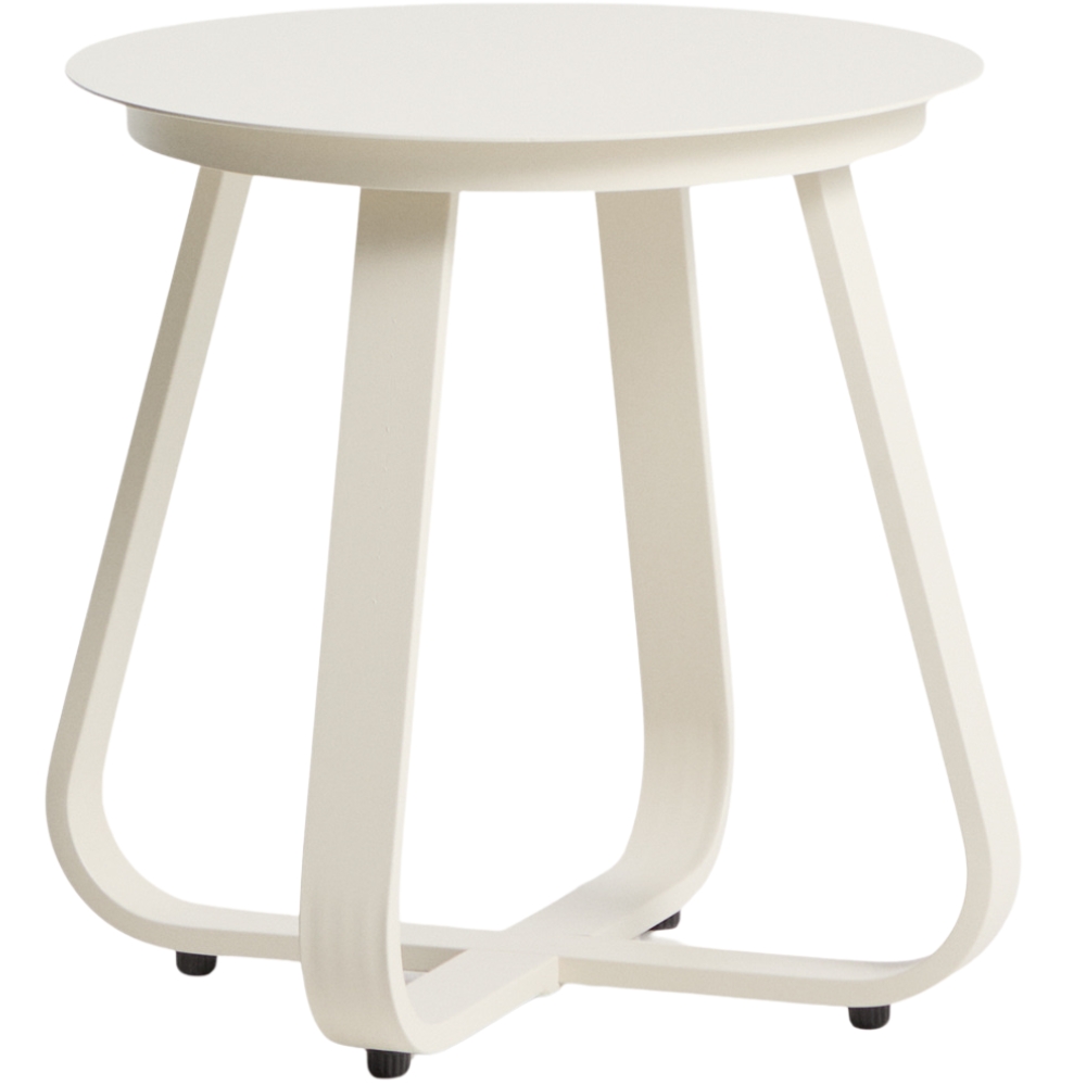 Kave Home Krémový zahradní stolek Tamaris Ø 48 cm Kave Home