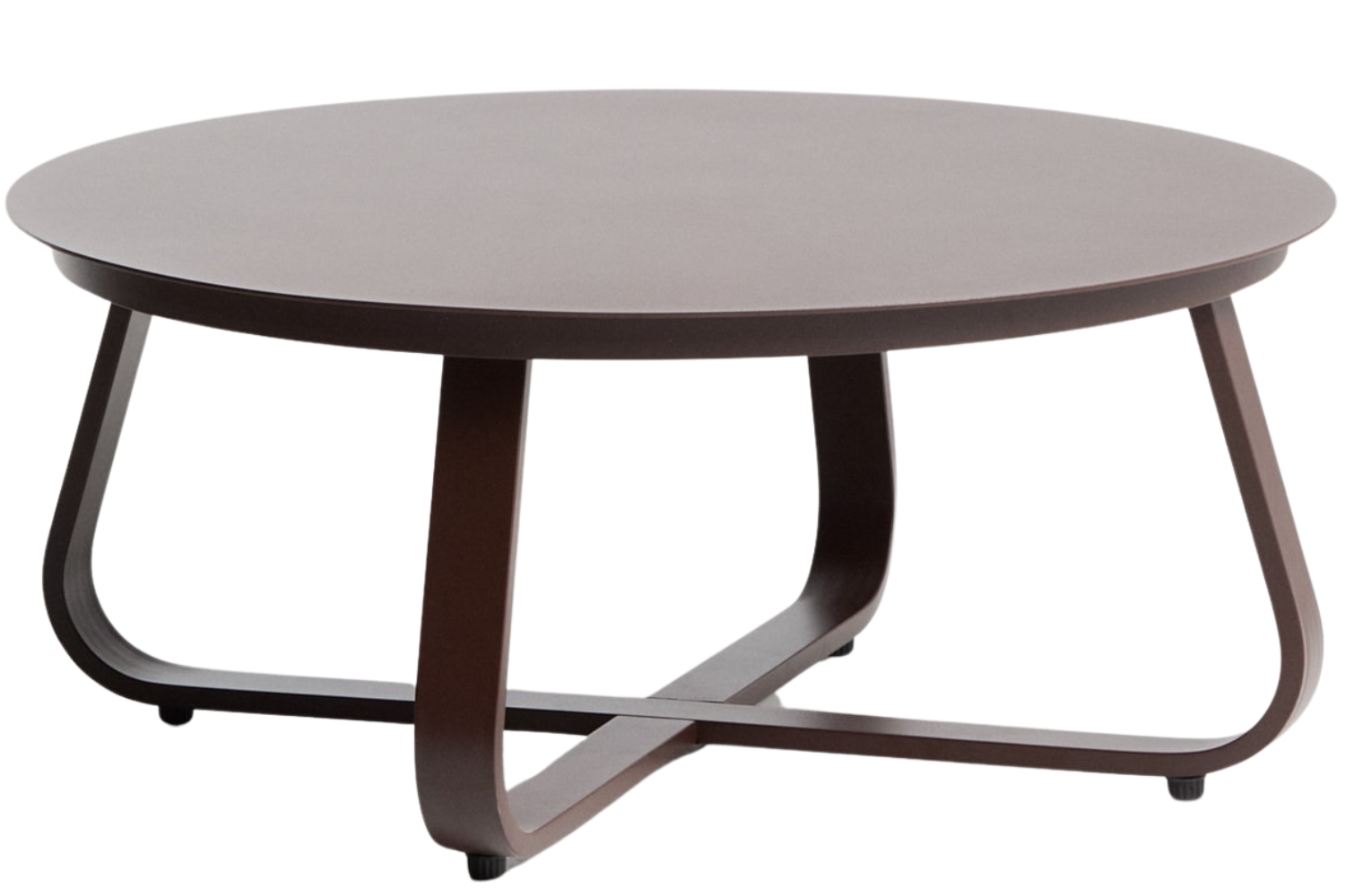 Kave Home Hnědý zahradní stolek Tamaris Ø 80 cm Kave Home