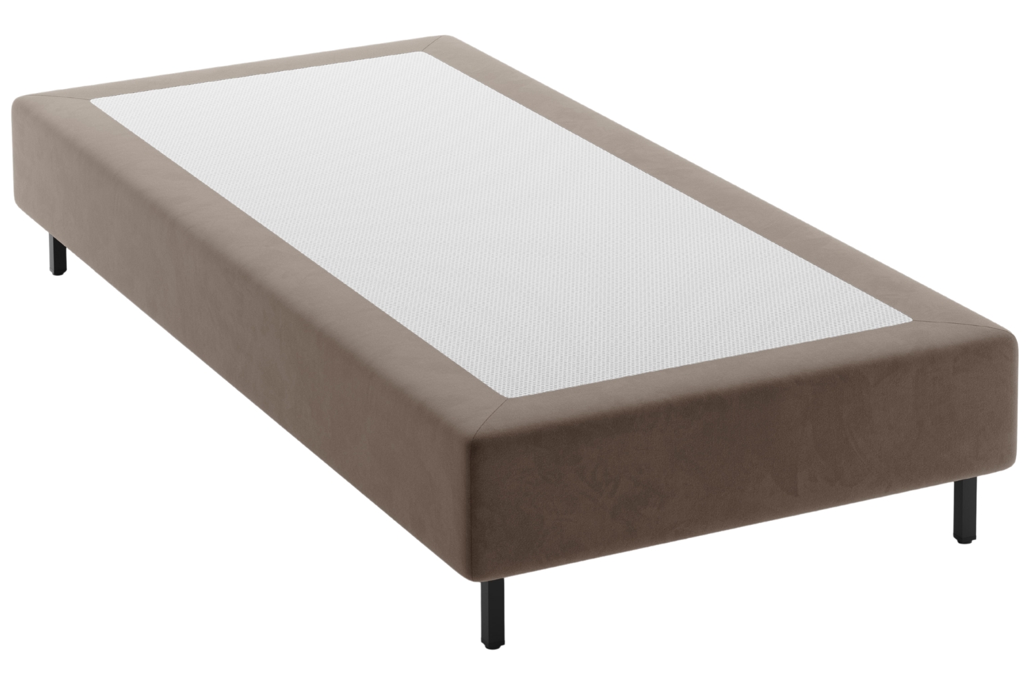 Micadoni Hnědá sametová jednolůžková postel Whale 90 x 200 cm Micadoni