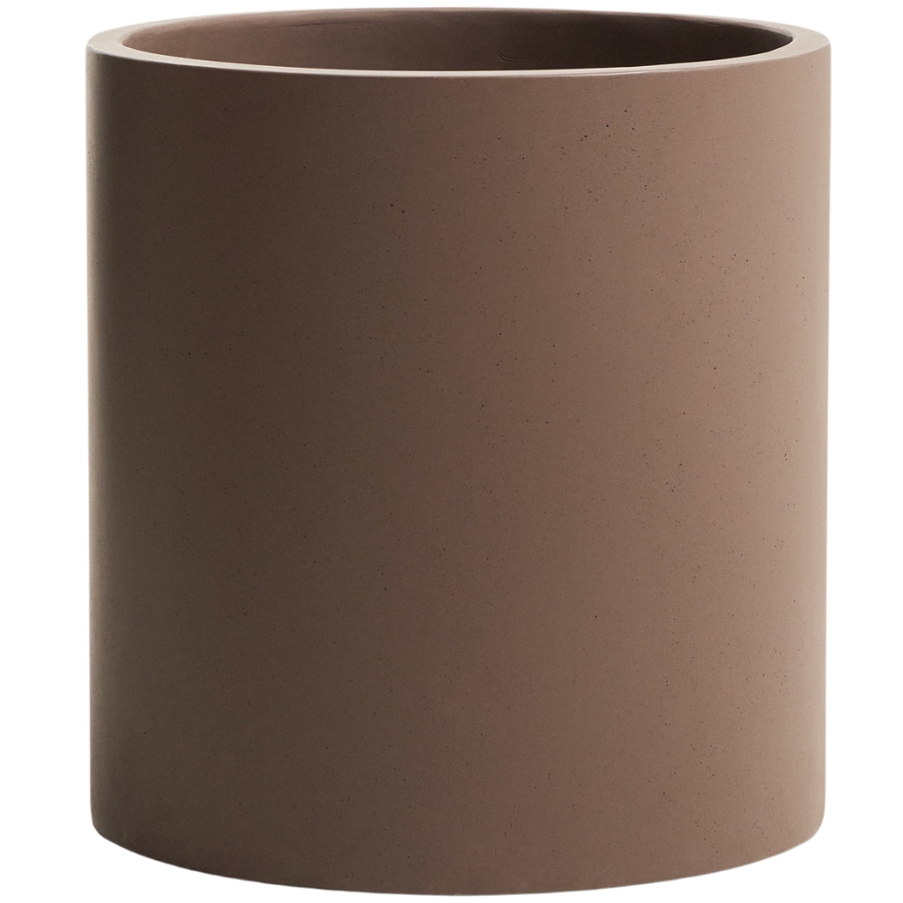 Kave Home Hnědý cementový zahradní květináč Aiguablava  55 x 52 cm Kave Home