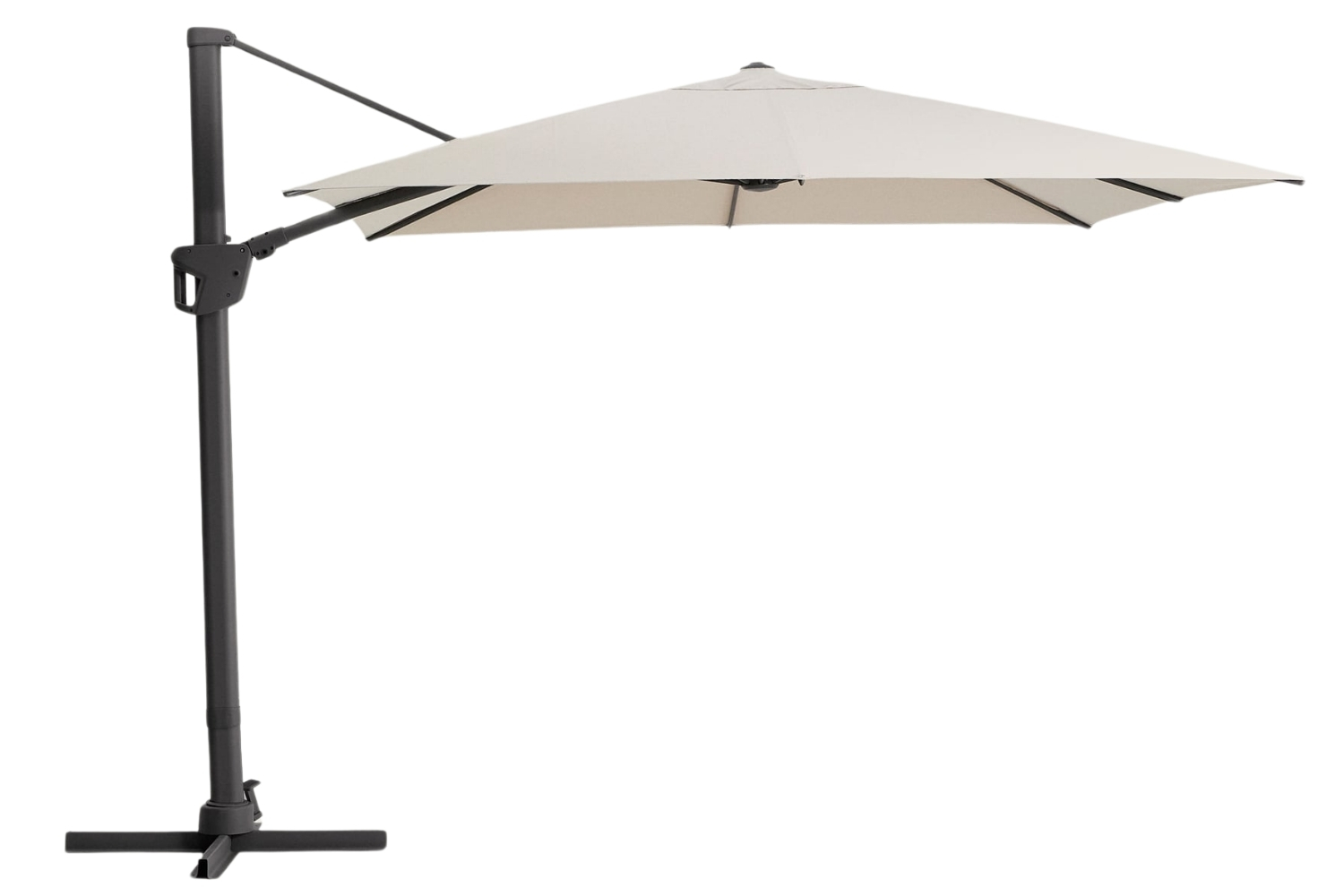 Kave Home Béžovo-šedý slunečník Noli 300 x 300 cm Kave Home