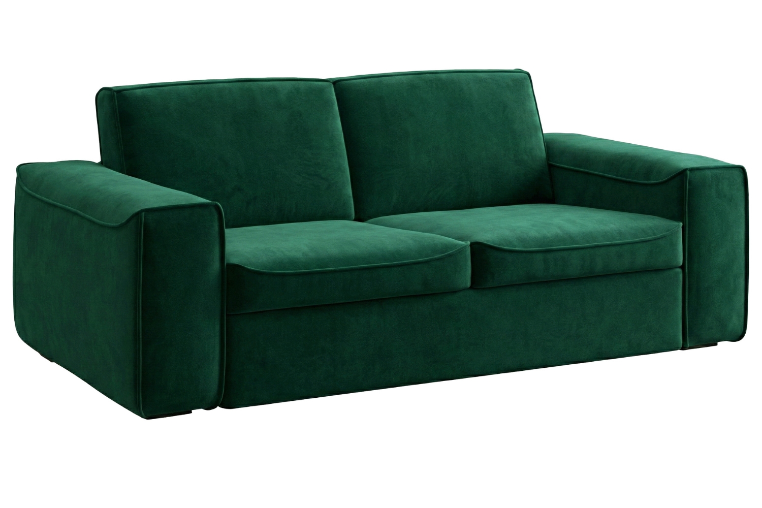 Mesonica Zelená sametová rozkládací pohovka Munro 205 cm Mesonica