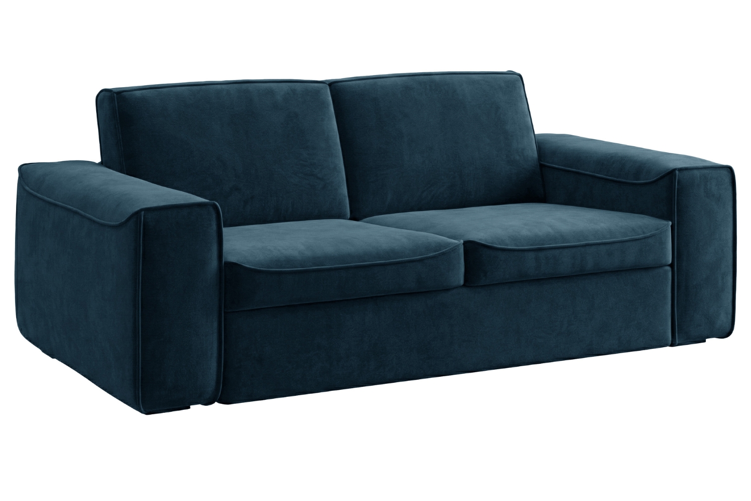 Mesonica Modrá sametová rozkládací pohovka Munro 205 cm Mesonica