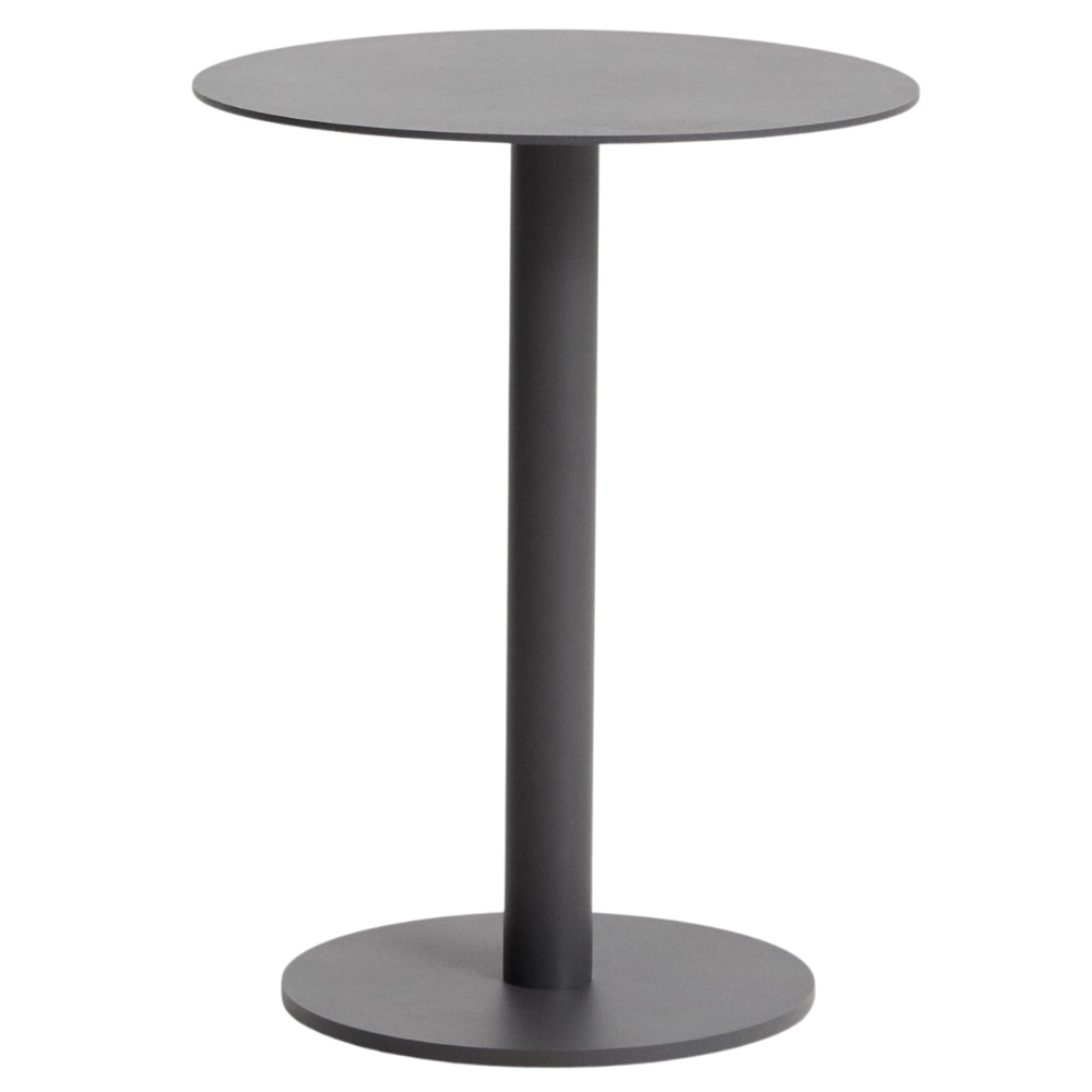 Kave Home Šedý hliníkový zahradní stolek Asinara ⌀ 40 cm Kave Home