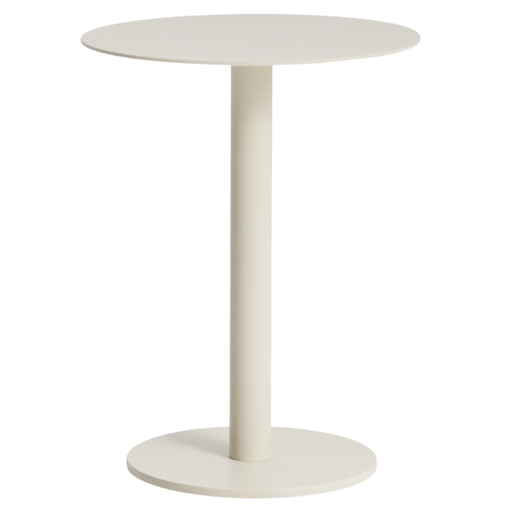 Kave Home Krémový hliníkový zahradní stolek Asinara ⌀ 40 cm Kave Home