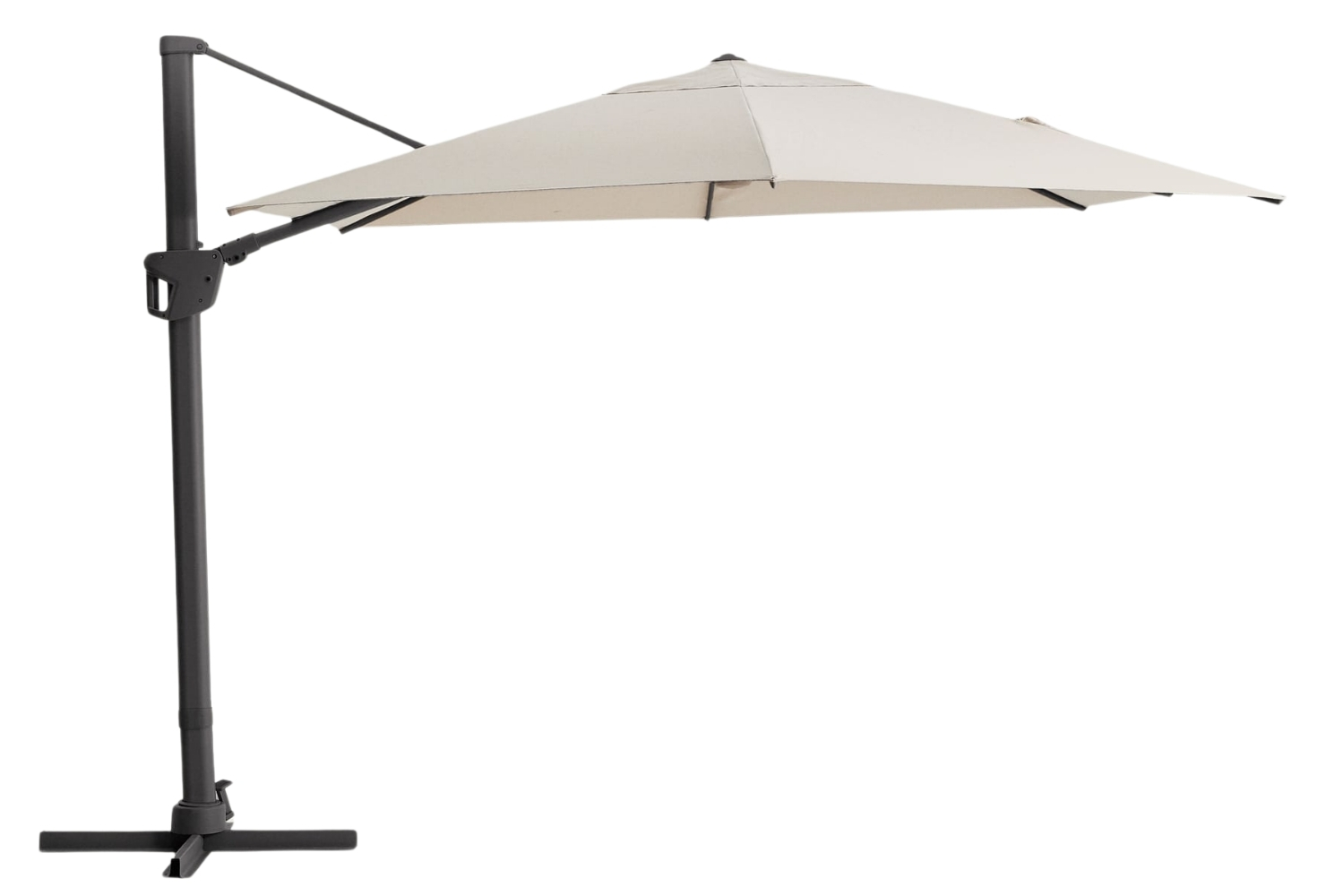 Kave Home Béžovo-šedý slunečník Noli  300 x 420 cm Kave Home