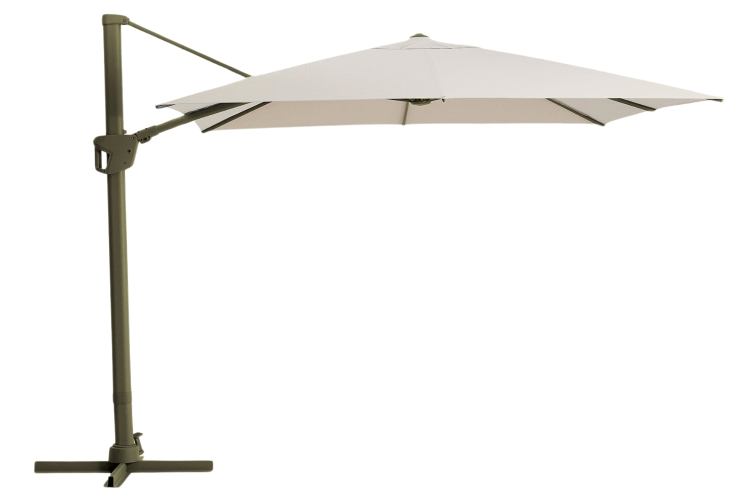 Kave Home Béžovo-zelený slunečník Noli 300 x 420 cm Kave Home