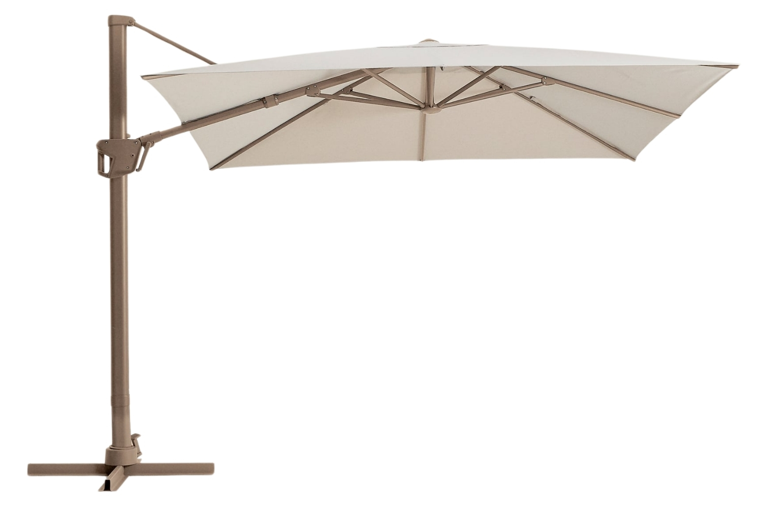 Kave Home Béžový slunečník Noli 300 x 300 cm Kave Home