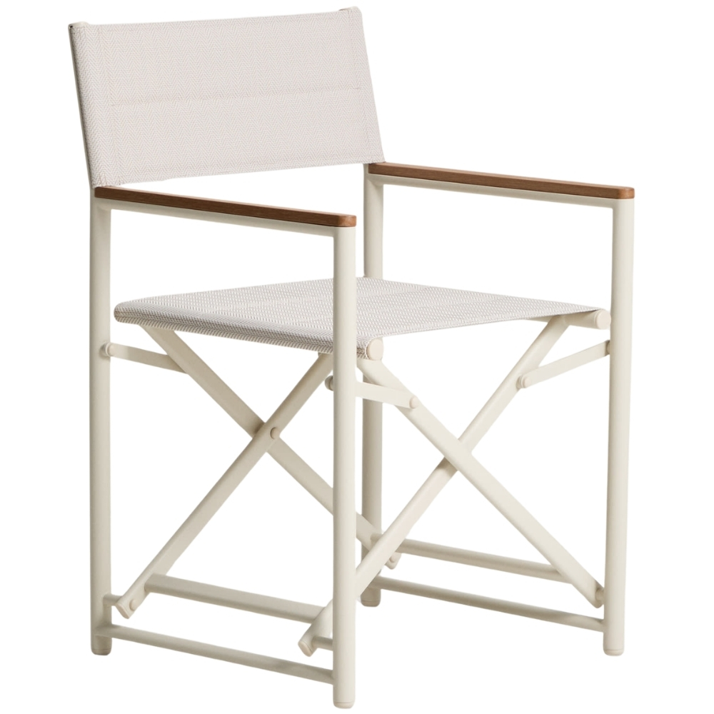 Kave Home Krémová skládací zahradní židle Tisno Kave Home