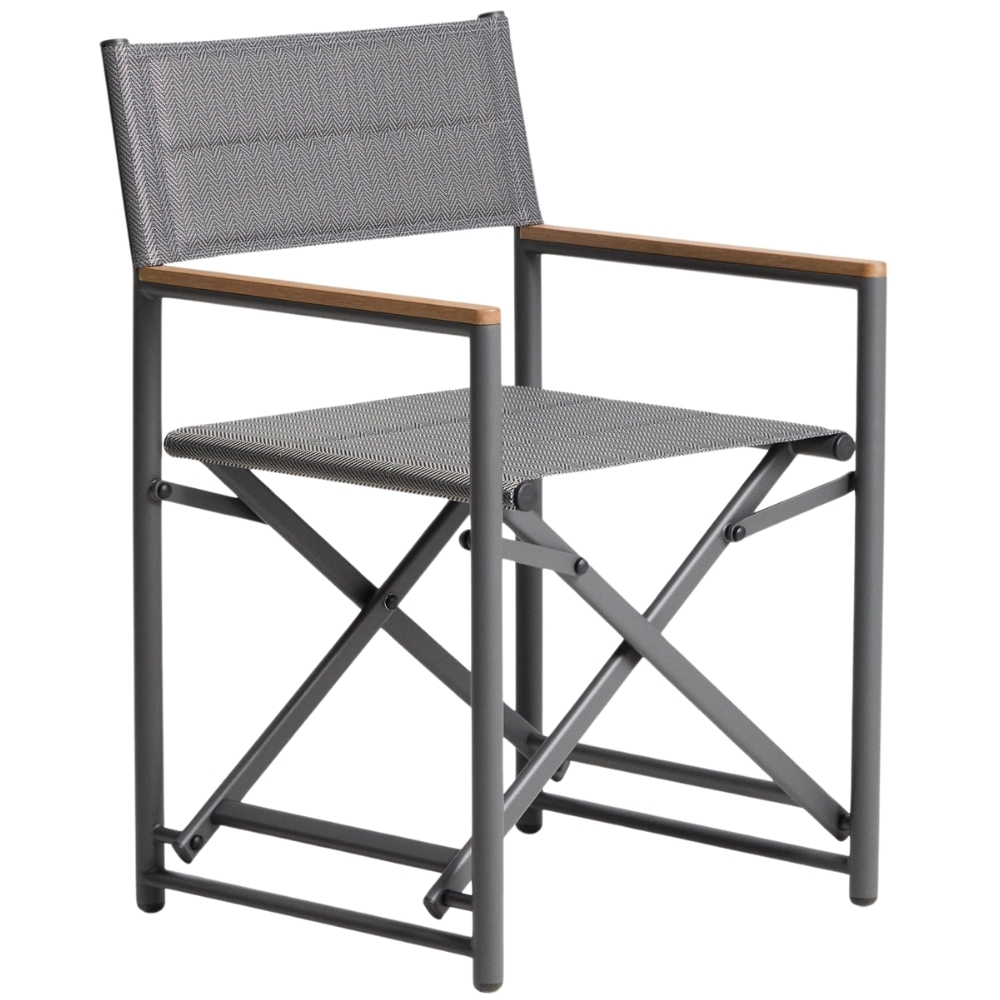 Kave Home Šedá skládací zahradní židle Tisno Kave Home