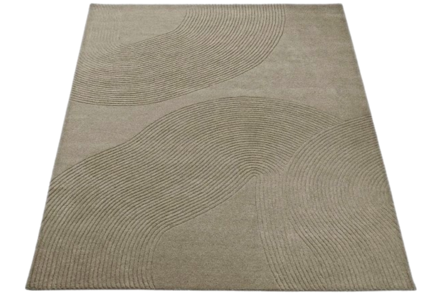 Bolia Tmavě béžový vlněný koberec Zen 250 x 350 cm Bolia