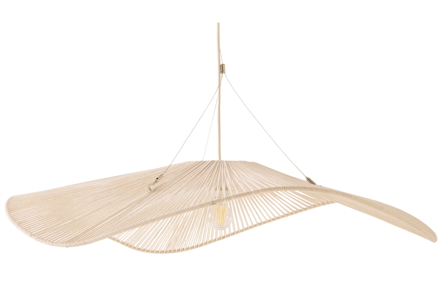 Micadoni Bílé závěsné světlo Palmier 100 cm Micadoni