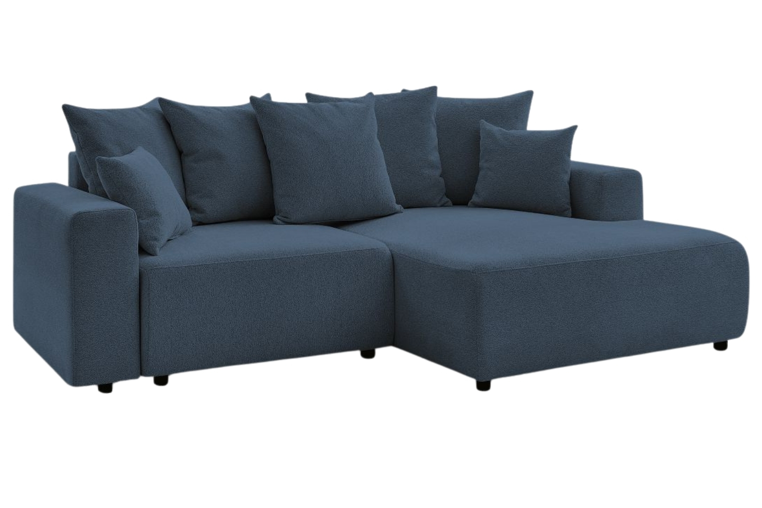 Bobochic Paris Tmavě modrá rozkládací pohovka Atilla 244 cm