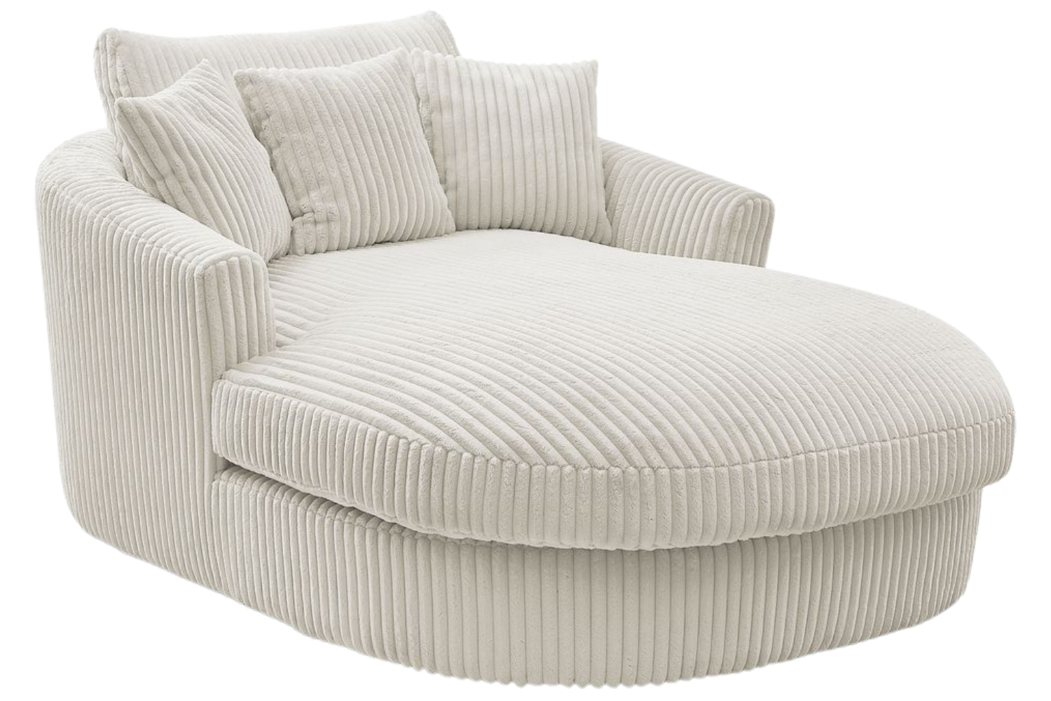 Bobochic Paris Světle béžová manšestrová lenoška Belem 198 cm Bobochic Paris