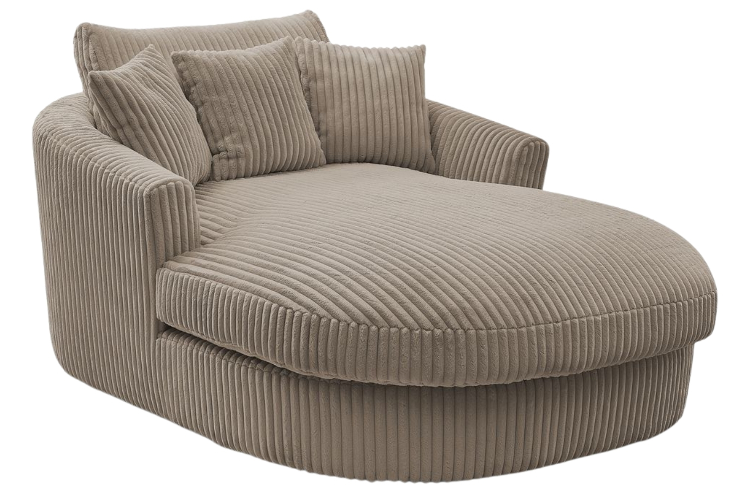 Bobochic Paris Světle hnědá manšestrová lenoška Belem 198 cm Bobochic Paris