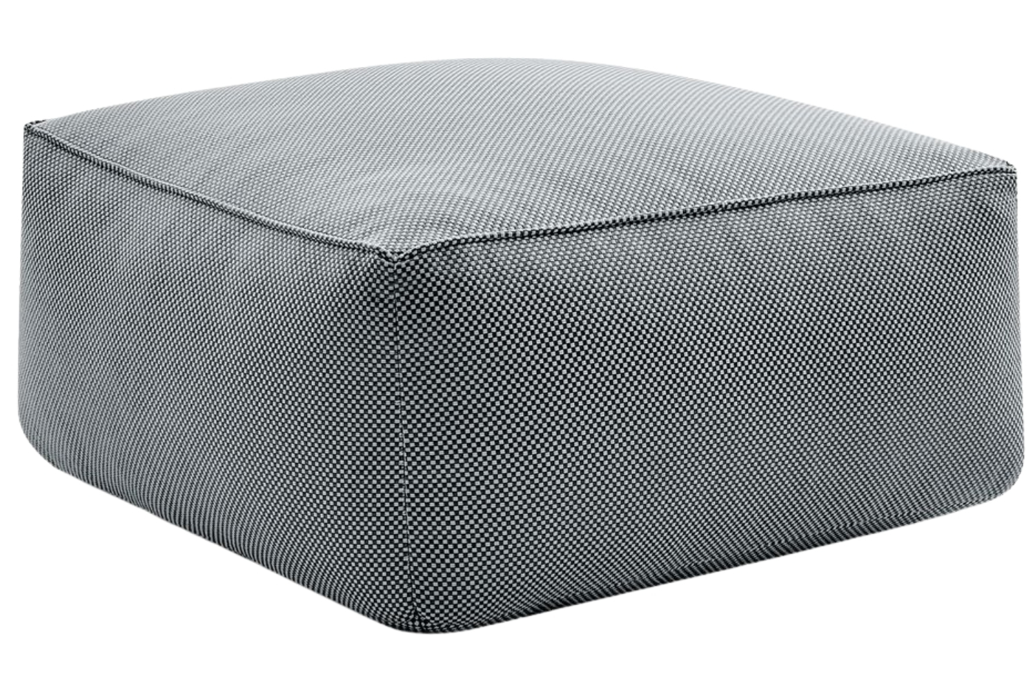 Bobochic Paris Černá zahradní podnožka Riviera 80 x 80 cm Bobochic Paris