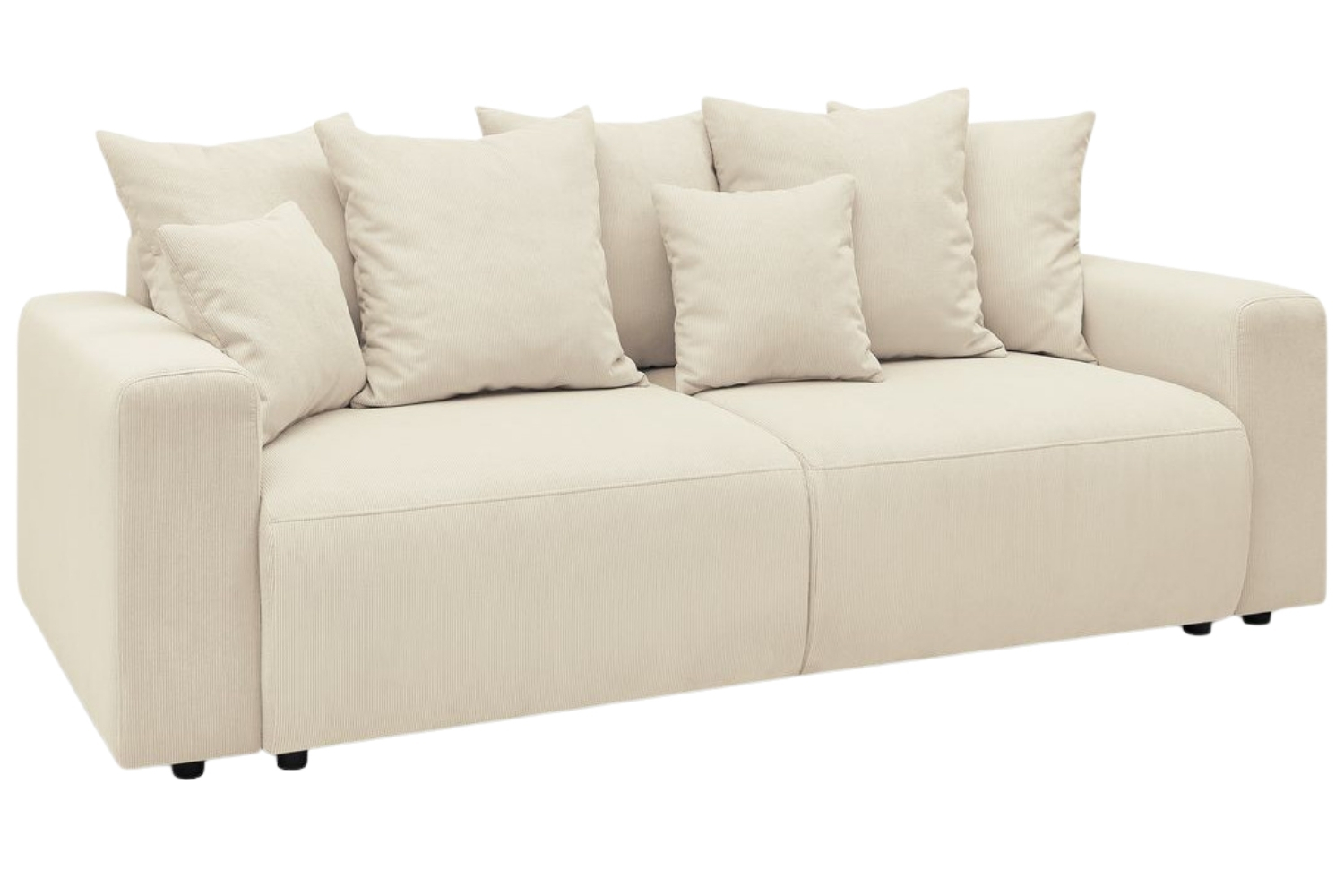 Bobochic Paris Béžová manšestrová rozkládací pohovka Envy 245 cm Bobochic Paris