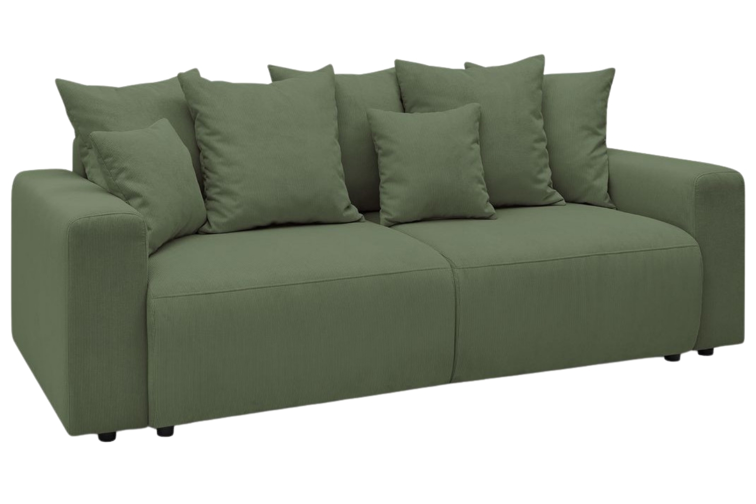 Bobochic Paris Zelená manšestrová rozkládací pohovka Envy 245 cm Bobochic Paris