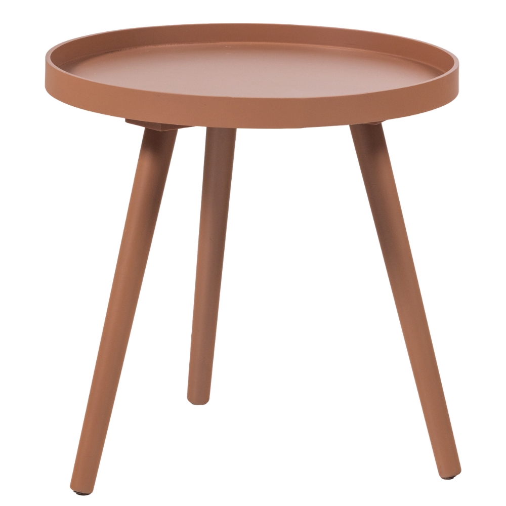 WOOOD Růžový odkládací stolek Sasha Ø 41 cm WOOOD