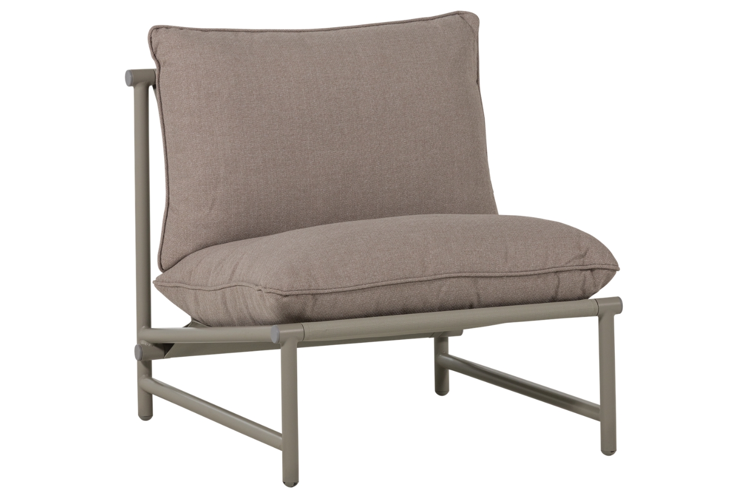 WOOOD Béžové hliníkové zahradní křeslo Elvo s polštáři WOOOD