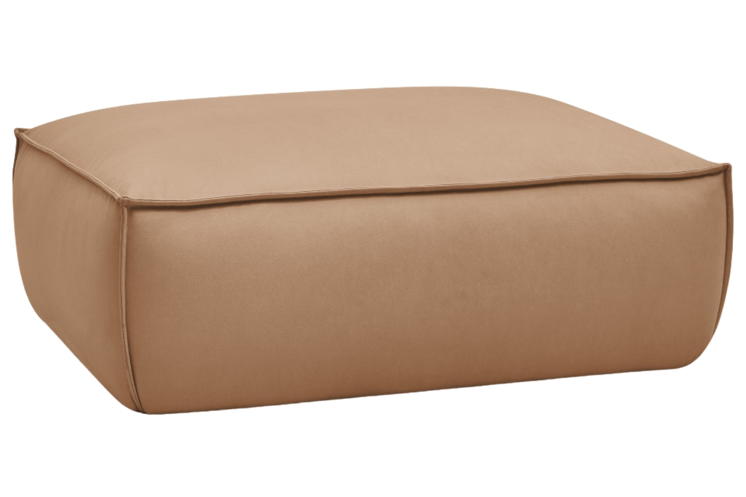 Bobochic Paris Světle hnědá koženková podnožka Boheme 128 x 93 cm Bobochic Paris