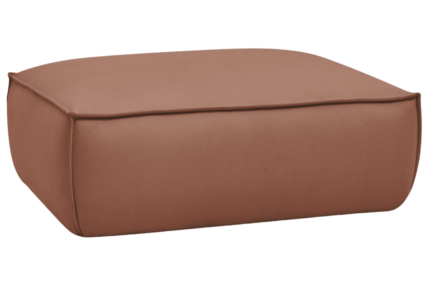 Bobochic Paris Tmavě hnědá koženková podnožka Boheme 128 x 93 cm Bobochic Paris