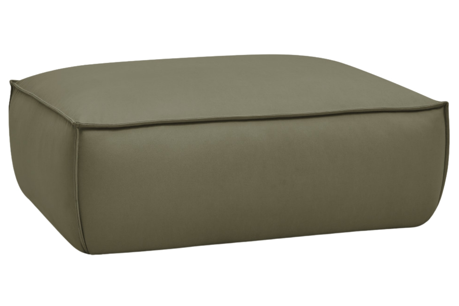 Bobochic Paris Zelená koženková podnožka Boheme 128 x 93 cm Bobochic Paris