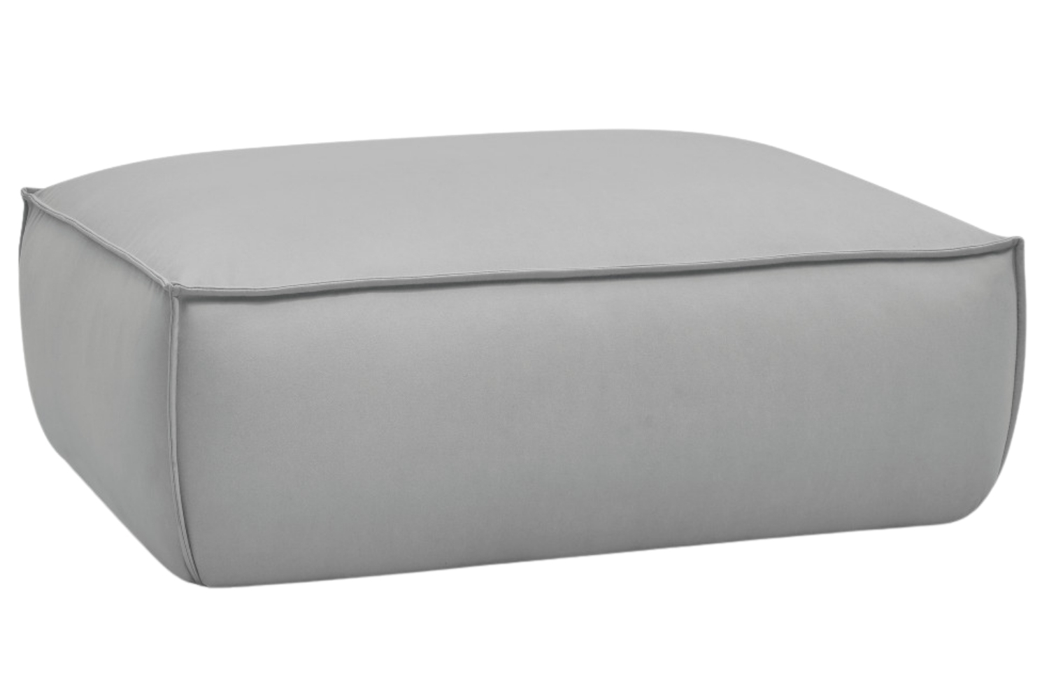 Bobochic Paris Světle šedá koženková podnožka Boheme 128 x 93 cm Bobochic Paris