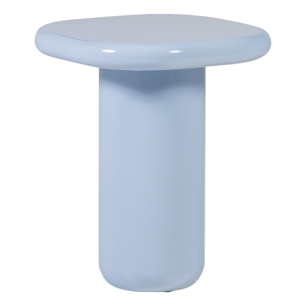 WOOOD Modrý lakovaný odkádací stolek Zava 50 x 50 cm WOOOD