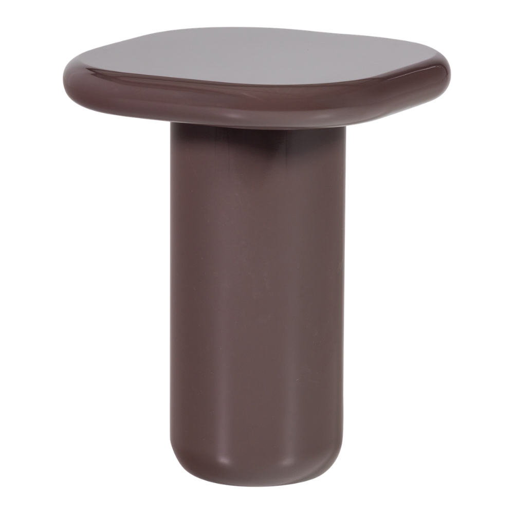 WOOOD Hnědý lakovaný odkádací stolek Zava 50 x 50 cm WOOOD