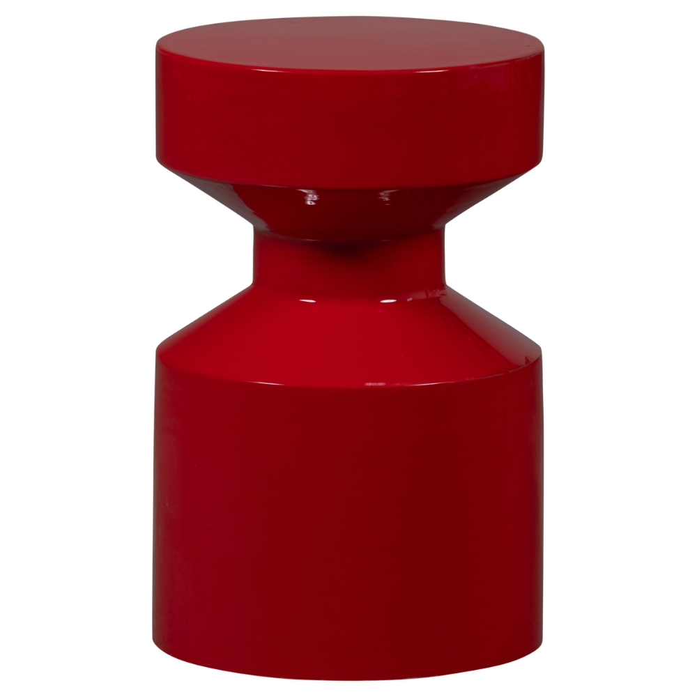 WOOOD Červený kovový odkládací stolek Ferry ø 30 cm WOOOD