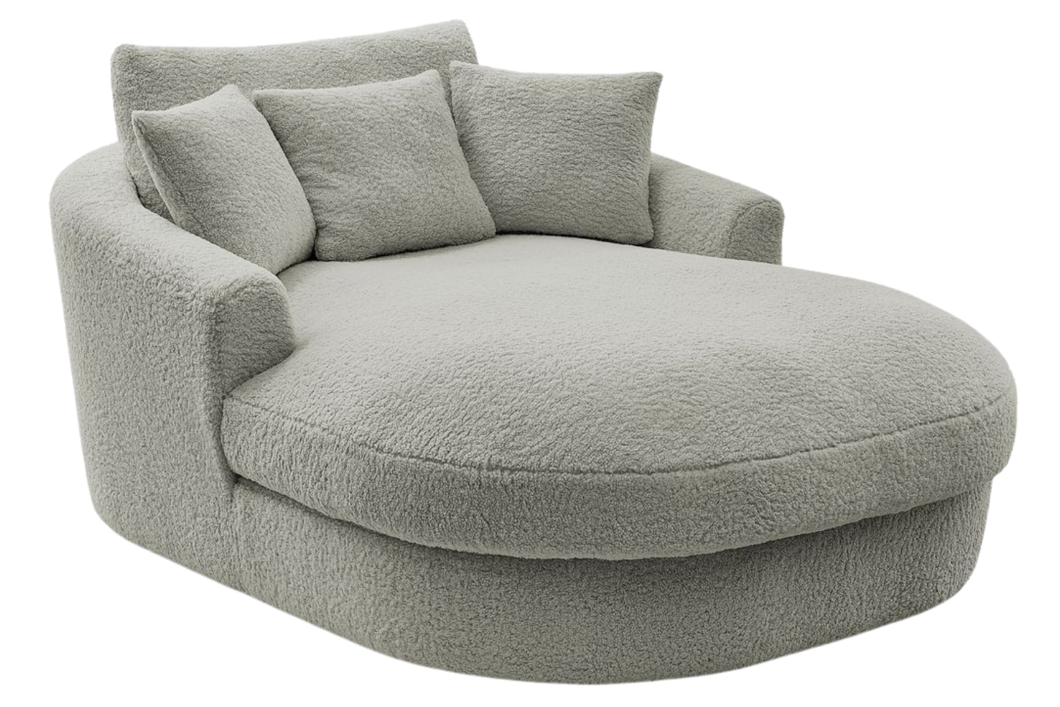 Bobochic Paris Světle šedá bouclé lenoška Belem 198 cm Bobochic Paris