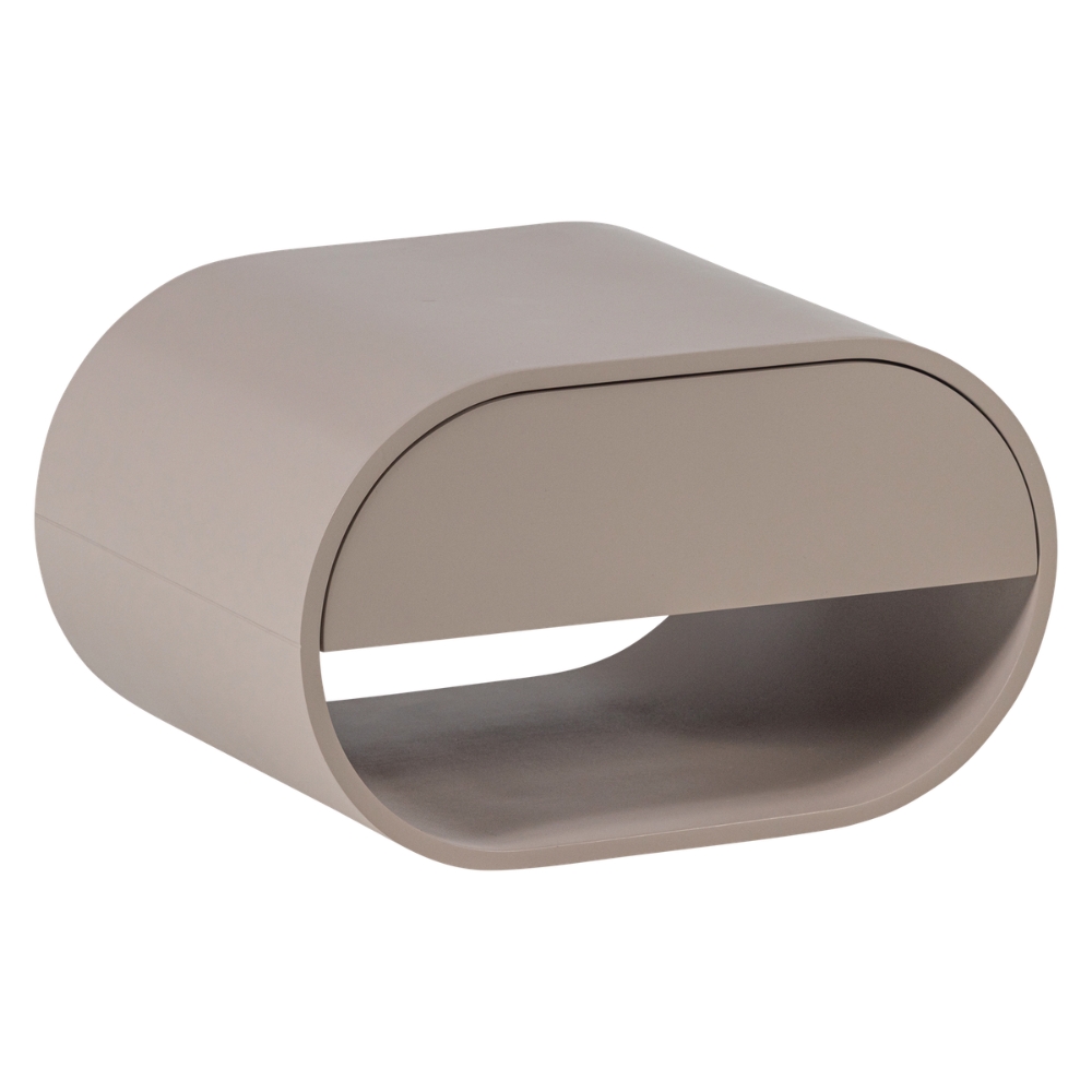 WOOOD Béžový lakovaný závěsný noční stolek Momo 36 x 28 cm WOOOD