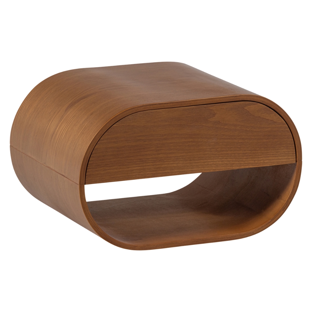 WOOOD Hnědý závěsný noční stolek Momo 36 x 28 cm WOOOD