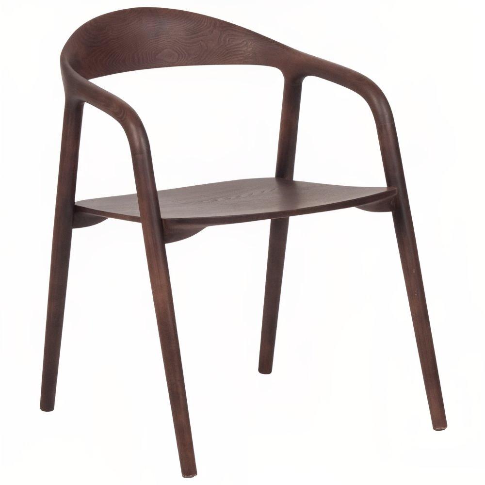 FormWood Hnědá dřevěná jídelní židle Kira FormWood