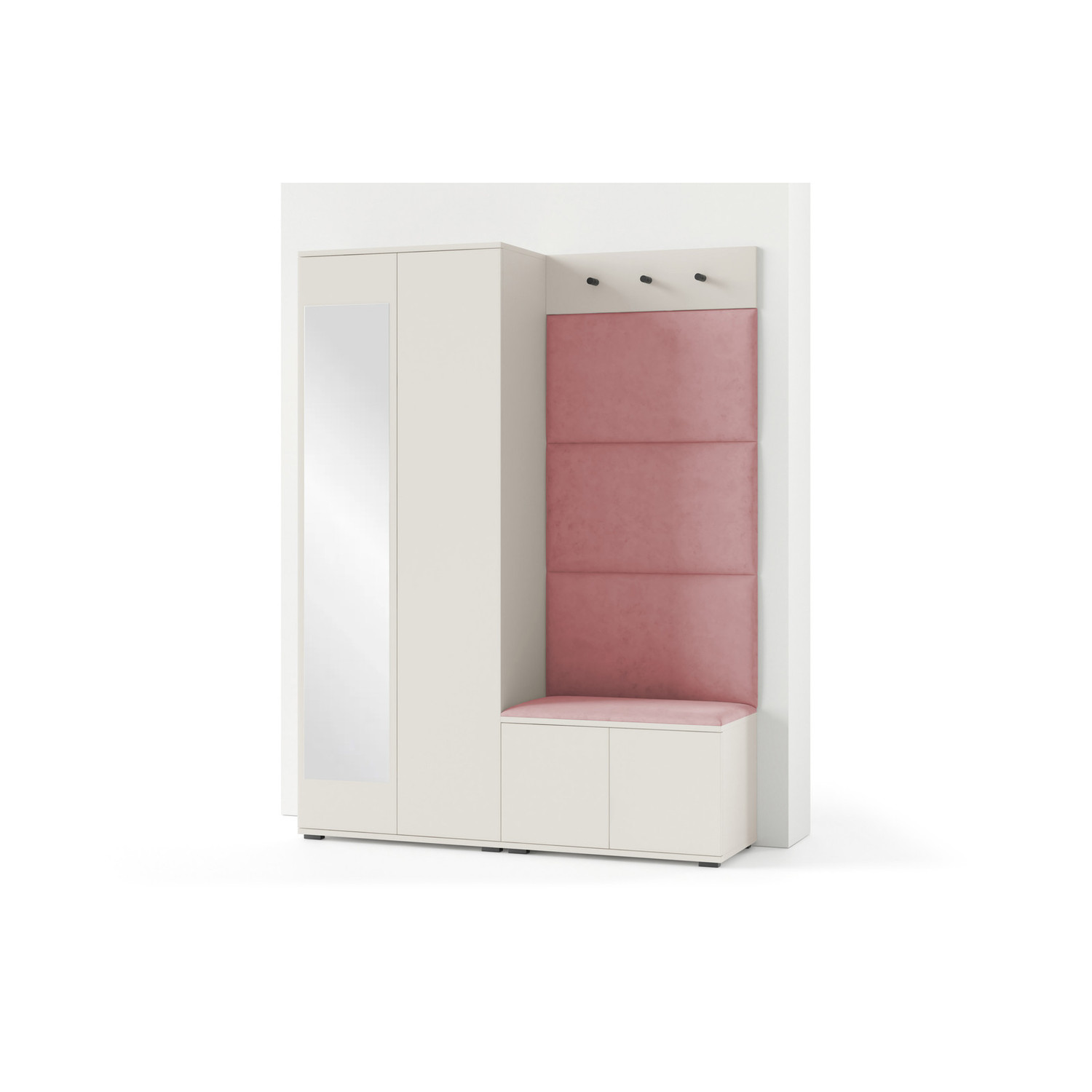 Předsíňová stěna BIANCO III Bez zrcadla Hnědá III