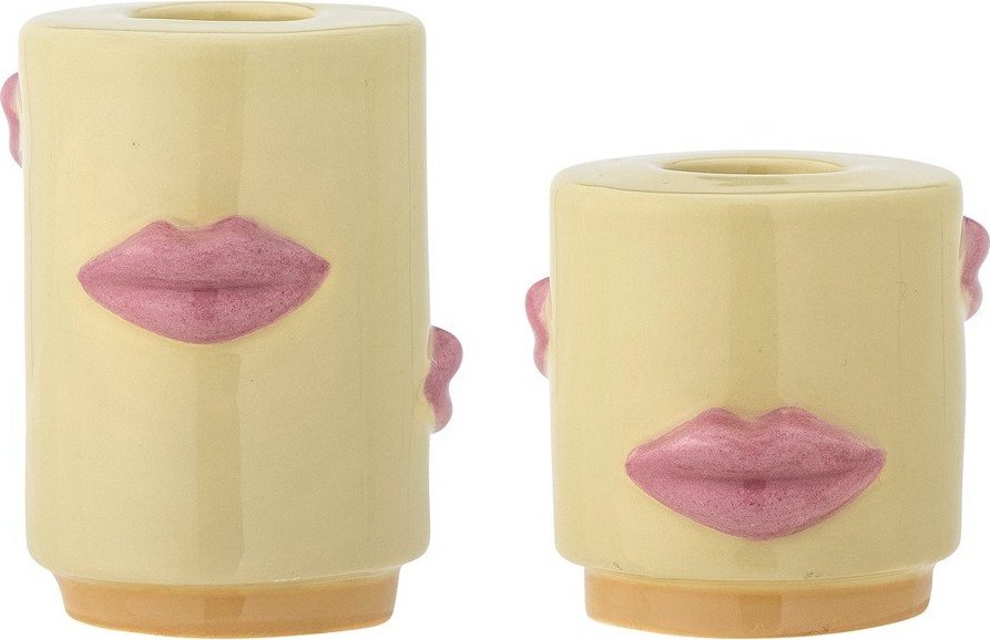 Kameninové svícny v sadě 2 ks Sassy – Bloomingville Bloomingville