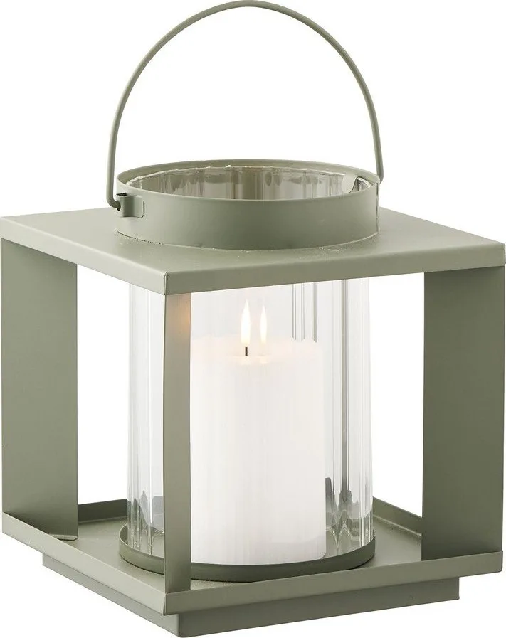 Kovová/skleněná lucerna (výška 20,5 cm) Lohals – House Nordic