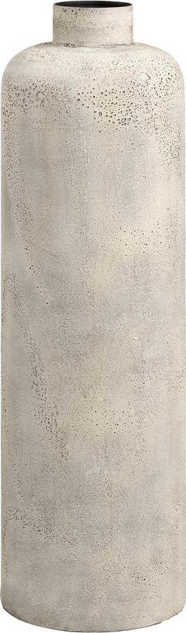 Krémová kovová vysoká váza (výška 78