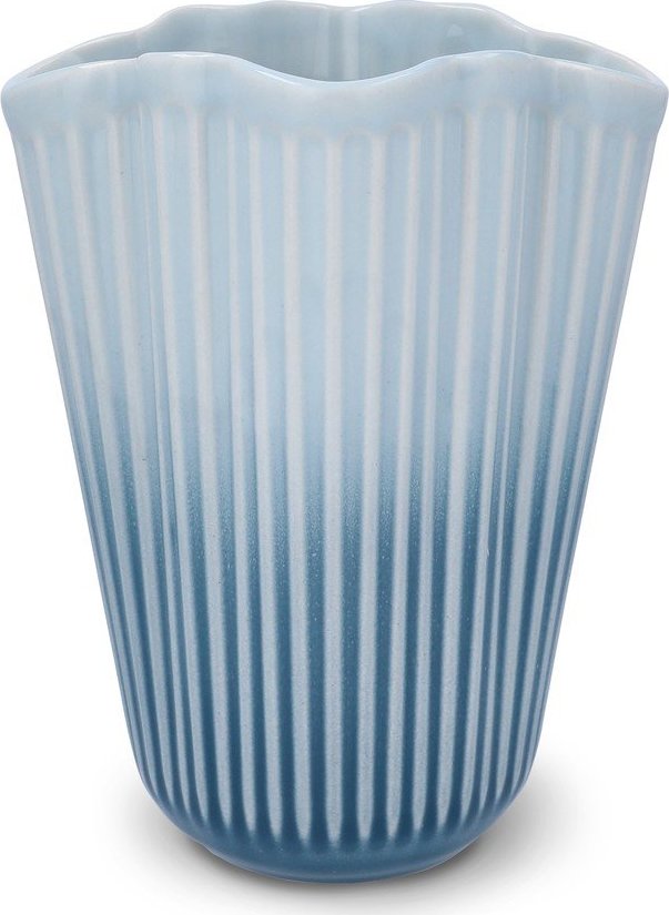 Světle modrá keramická váza (výška 20