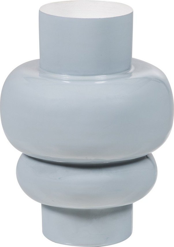 Světle šedá kovová váza (výška 27 cm) Auri – WOOOD WOOOD