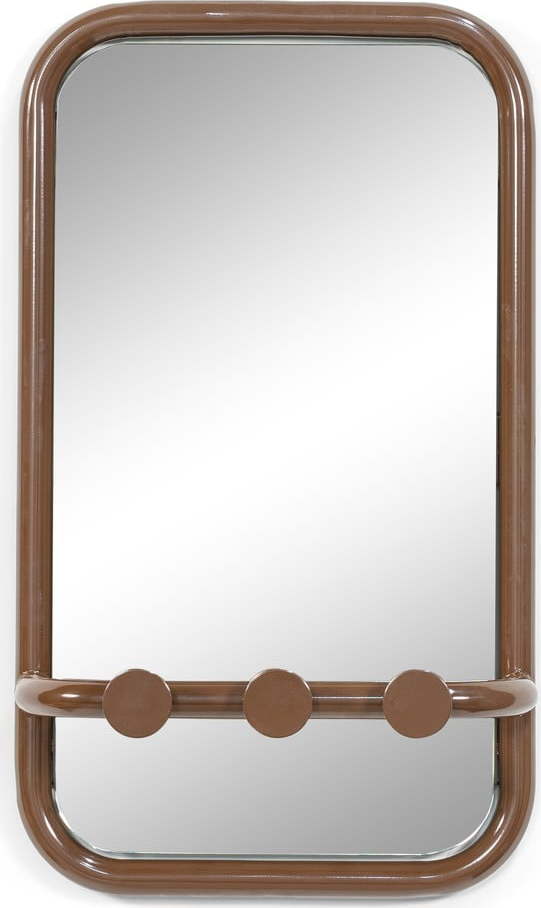 Nástěnné zrcadlo s věšákem 35x60 cm Retro – Spinder Design Spinder Design