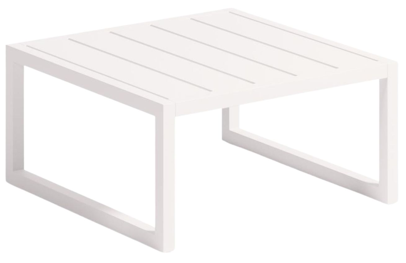 Kave Home Bílý kovový zahradní stolek Comova 60 x 60 cm Kave Home