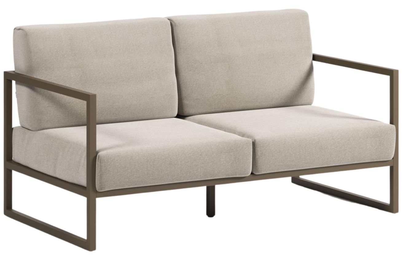 Kave Home Béžovo-hnědá zahradní pohovka Comova 152 cm Kave Home