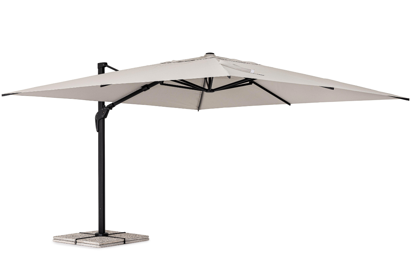 Bizzotto Béžový látkový slunečník Aries 300 x 300 cm Bizzotto