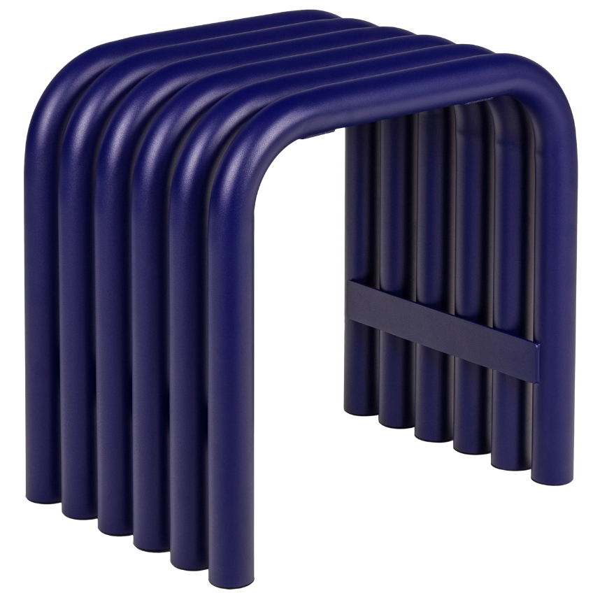 noo.ma Modrá kovová zahradní stolička Nokk 43 cm noo.ma