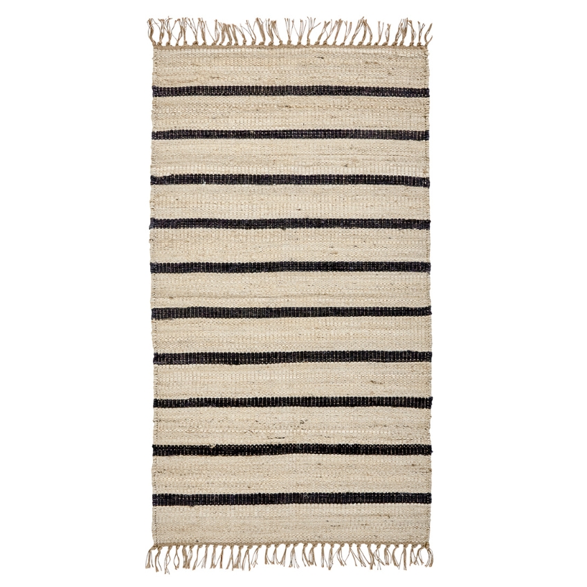 House Doctor Béžový jutový pruhovaný běhoun Sima 70 x 140 cm House Doctor