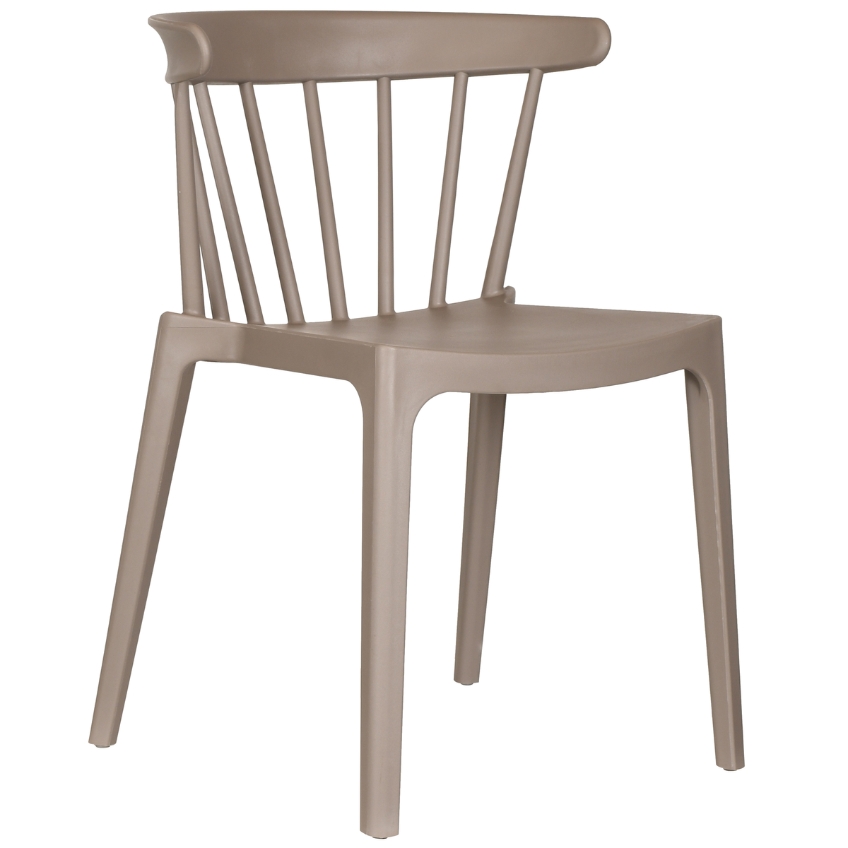 WOOOD Béžová plastová zahradní jídelní židle Bliss WOOOD